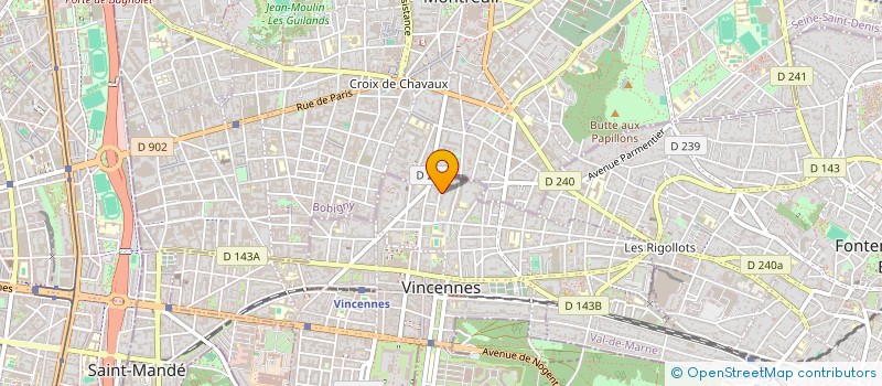 localisation de l'entreprise TOMANO à VINCENNES