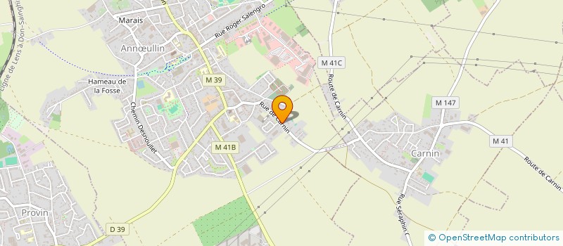 localisation de l'entreprise TOMARIC  ANNULLIN