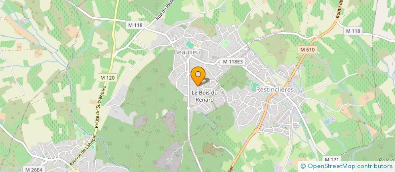 localisation de l'entreprise TOMARINE à BEAULIEU