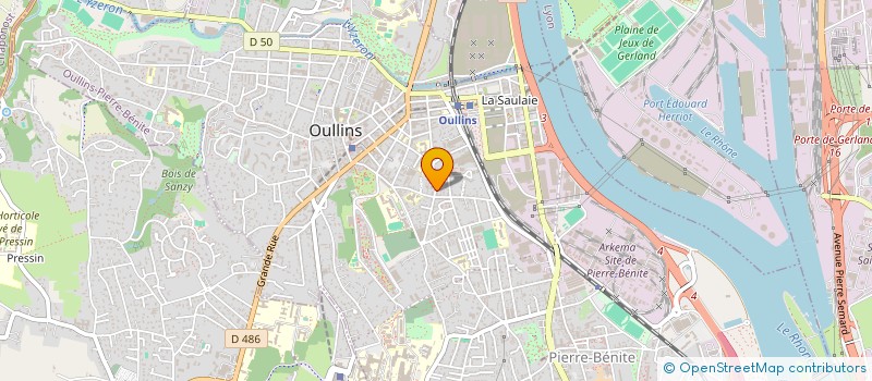 localisation de l'entreprise TOMARINE  OULLINS-PIERRE-BENITE