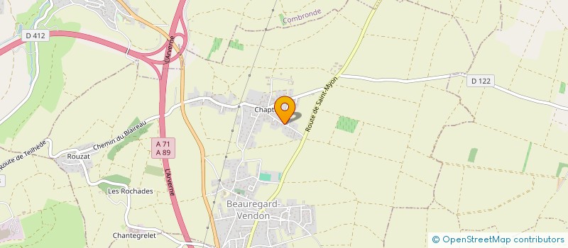 localisation de l'entreprise TOMAVIR  BEAUREGARD-VENDON