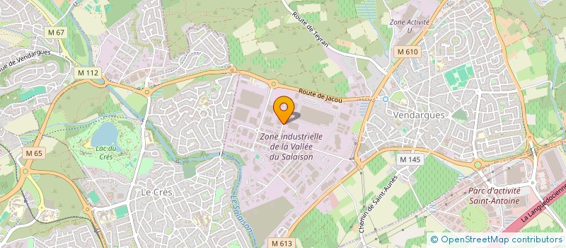 localisation de l'entreprise TOMAX à VENDARGUES