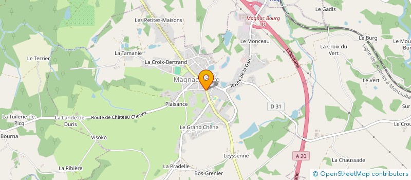 localisation de l'entreprise TOMAXE  MAGNAC-BOURG