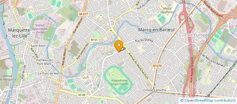 localisation de l'entreprise TOMBALLE - DESTAILLEUR à MARCQ EN BAROEUL