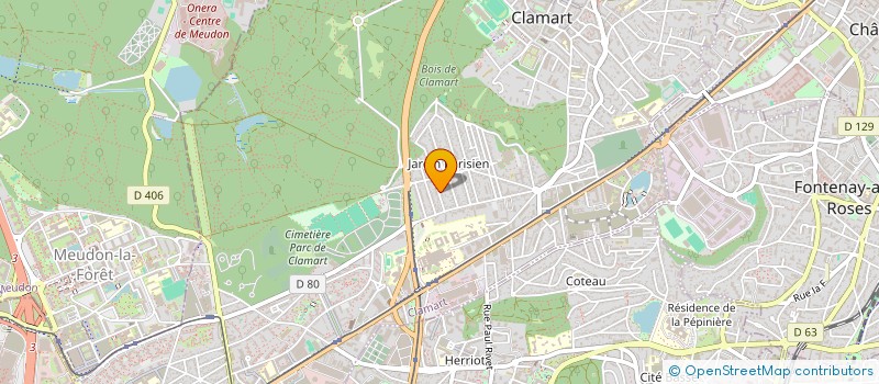 localisation de l'entreprise TOMBE DU CIEL à CLAMART