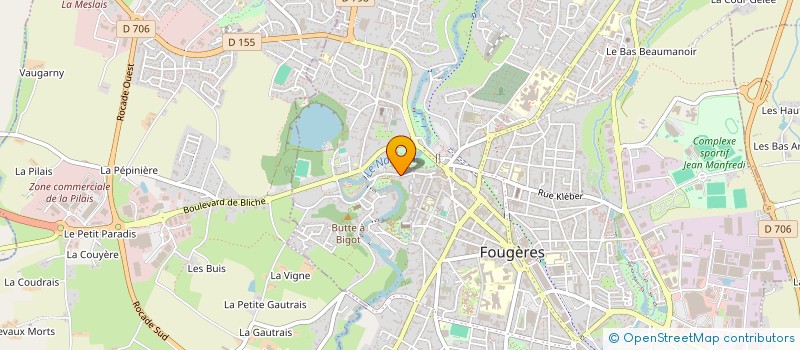 localisation de l'entreprise TOMBELAINE BRETAGNE  FOUGERES