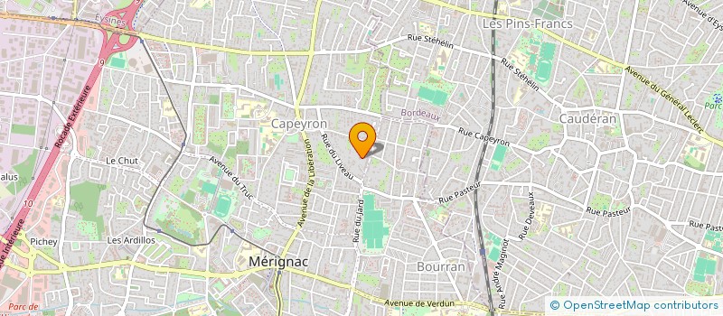 localisation de l'entreprise TOMBER A L'EAU  MERIGNAC