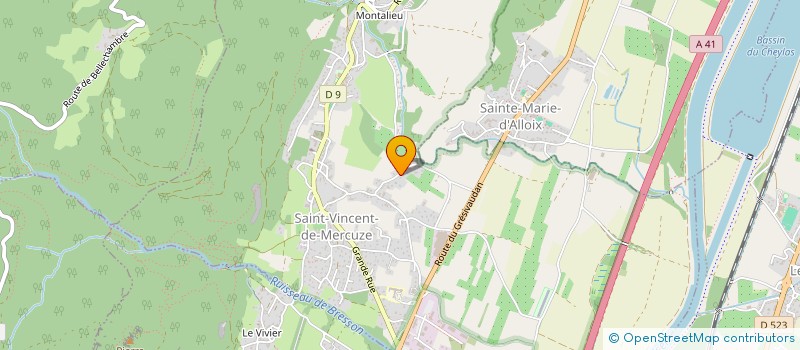 localisation de l'entreprise TOMECRIT  SAINT-VINCENT-DE-MERCUZE