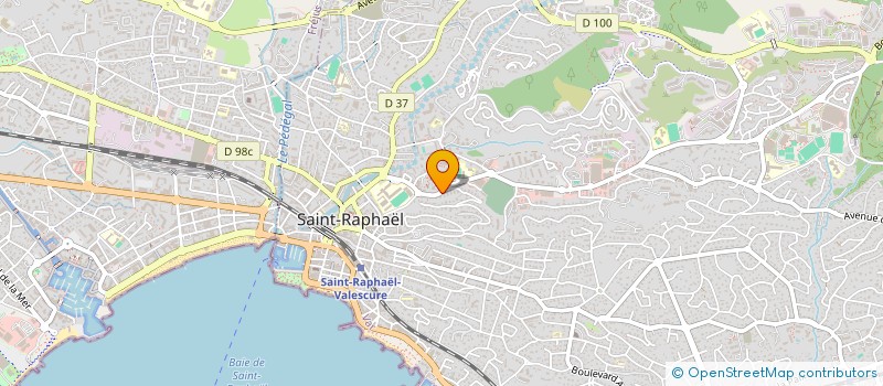 localisation de l'entreprise TOMELEC 83 à SAINT-RAPHAEL