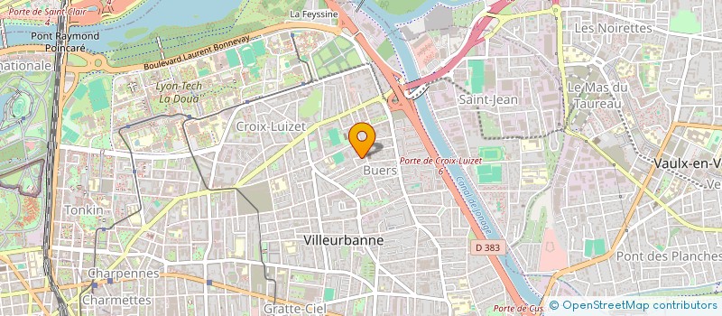 localisation de l'entreprise TOMETTES & BRIQUETTES  VILLEURBANNE