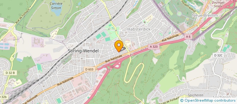 localisation de l'entreprise TOMEVA  STIRING-WENDEL