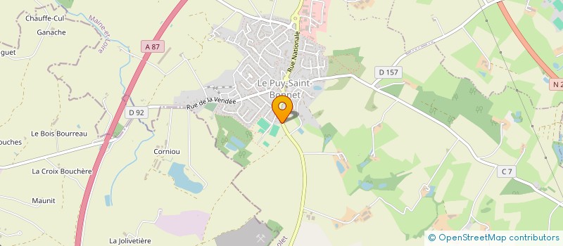 localisation de l'entreprise TOMGA à CHOLET
