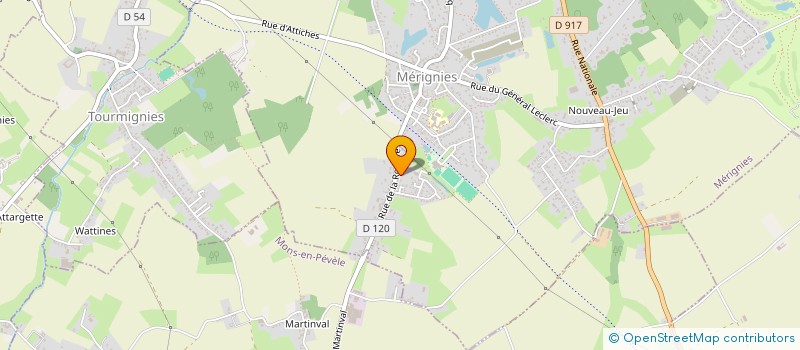 localisation de l'entreprise TOMILIE à MERIGNIES