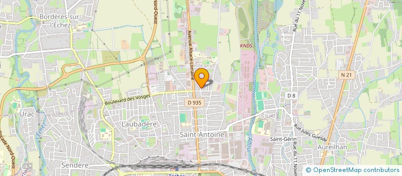 localisation de l'entreprise TOMLIE  TARBES