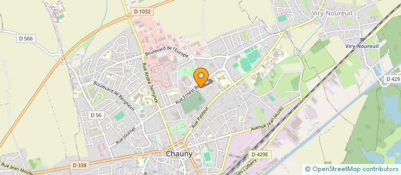 localisation de l'entreprise TOMMAS à CHAUNY