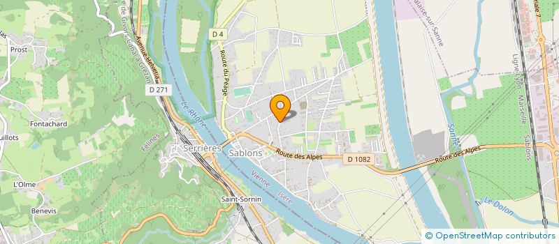 localisation de l'entreprise TOMMASINI COFFRAGE  SABLONS