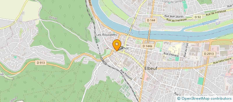localisation de l'entreprise TOMMY à ELBEUF