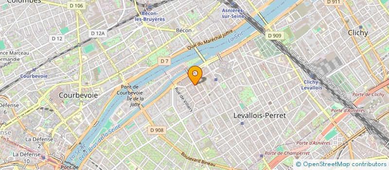 localisation de l'entreprise TOMORHOW à LEVALLOIS-PERRET
