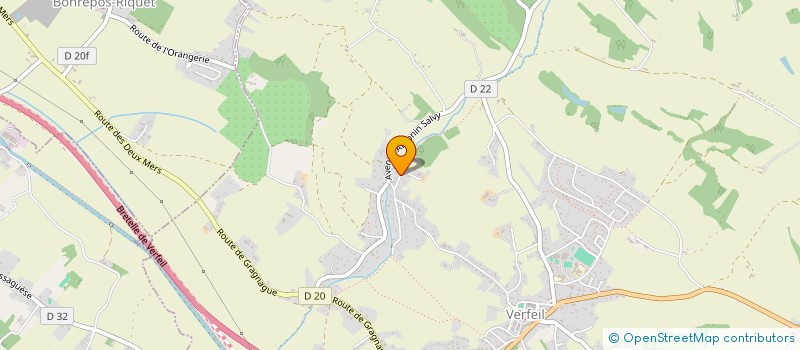 localisation de l'entreprise TOMOUSS  VERFEIL