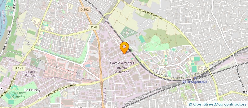 localisation de l'entreprise TOMSCHAPES  ARGENTEUIL