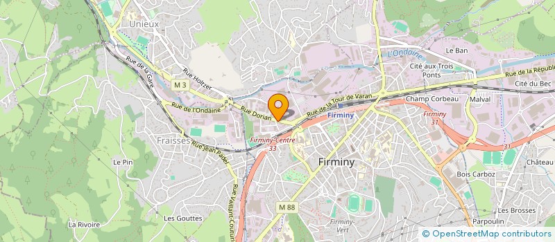 localisation de l'entreprise TOMTOMS à FIRMINY
