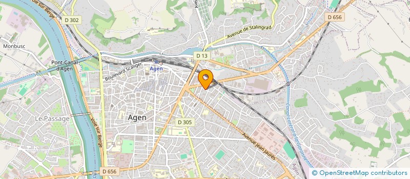 localisation de l'entreprise TOMVA  AGEN