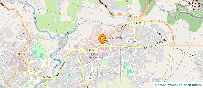 localisation de l'entreprise TOMVIN à DAVEZIEUX