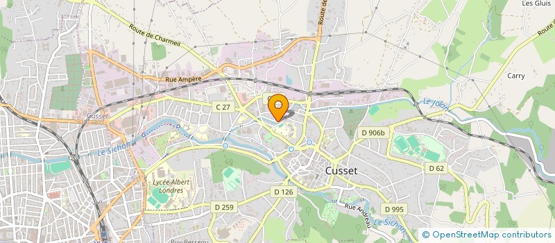 localisation de l'entreprise TOMYNOE à CUSSET