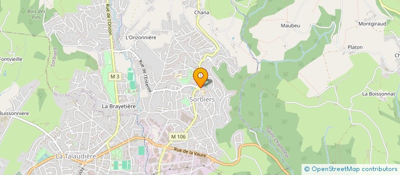 localisation de l'entreprise TON PIED MON PIED  SORBIERS