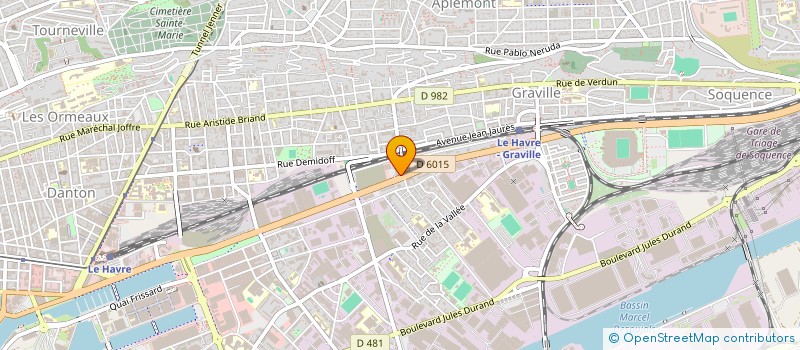 localisation de l'entreprise TONA  LE HAVRE