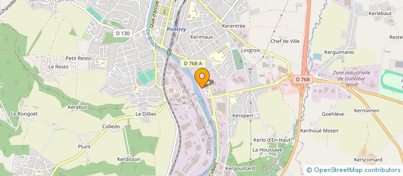 localisation de l'entreprise TONA à PONTIVY