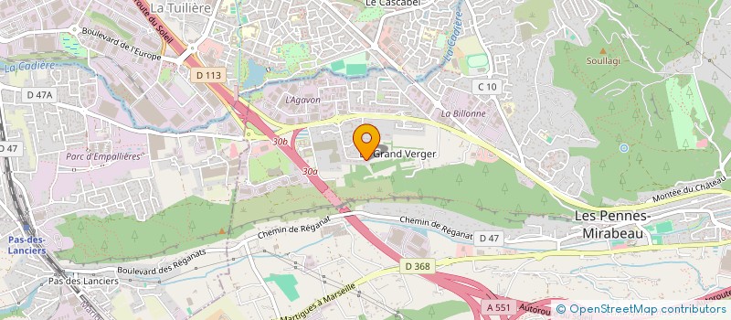 localisation de l'entreprise TONAK à LES PENNES-MIRABEAU