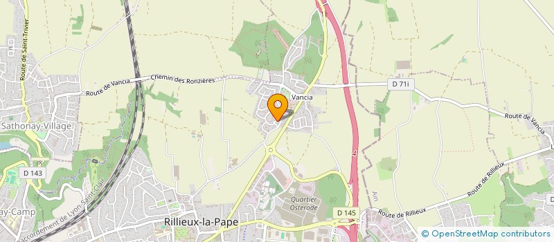 localisation de l'entreprise TONALYS à RILLIEUX-LA-PAPE