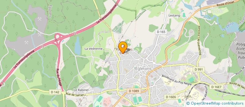 localisation de l'entreprise TONANT à EGLETONS