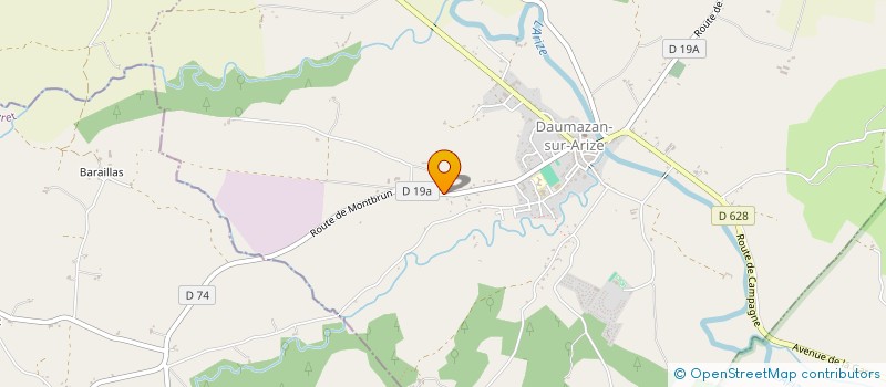 localisation de l'entreprise TONANTZIN à DAUMAZAN-SUR-ARIZE