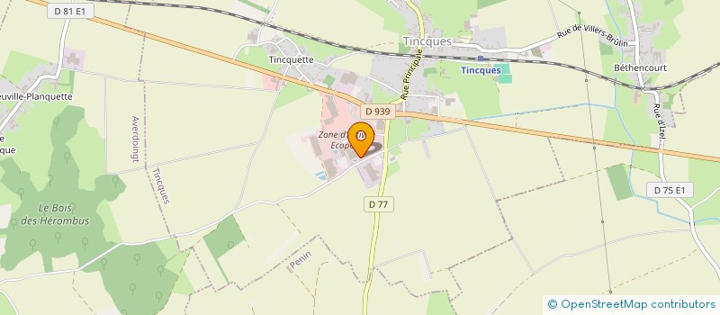 localisation de l'entreprise TONDO NEGOCE à TINCQUES