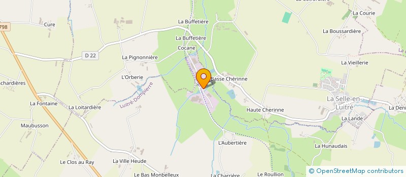 localisation de l'entreprise TONDOUX à LUITRE-DOMPIERRE