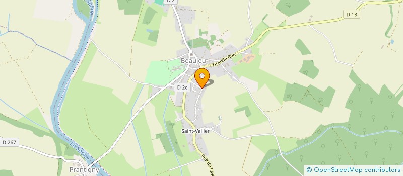 localisation de l'entreprise TONDU PASCAL à BEAUJEU-SAINT-VALLIER-PIERREJUX-ET-QUITTEUR