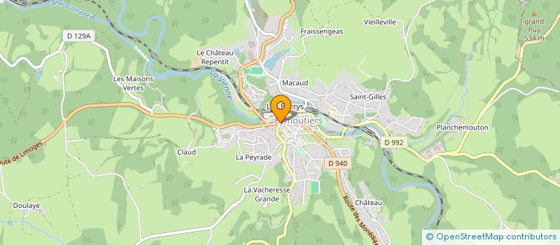 localisation de l'entreprise TONDUSSON DAUBY  EYMOUTIERS