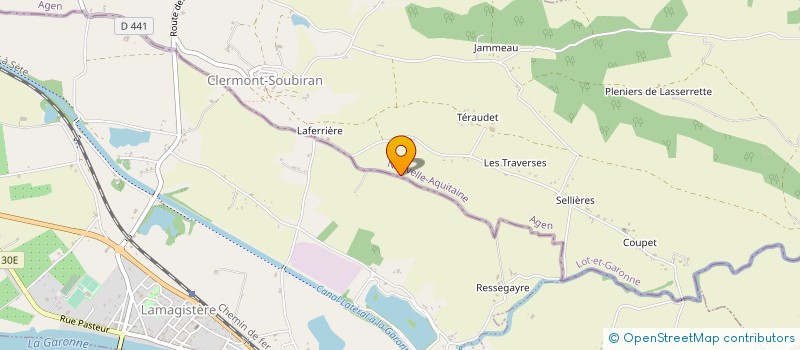 localisation de l'entreprise TONEL FRUITS ET LEGUMES  CLERMONT-SOUBIRAN