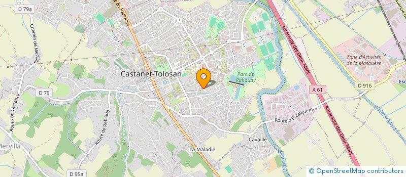 localisation de l'entreprise TONELLO à CASTANET-TOLOSAN