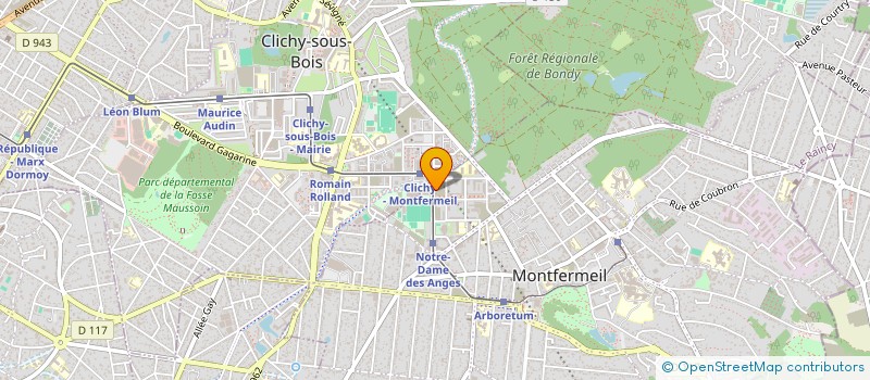 localisation de l'entreprise TONER à MONTFERMEIL