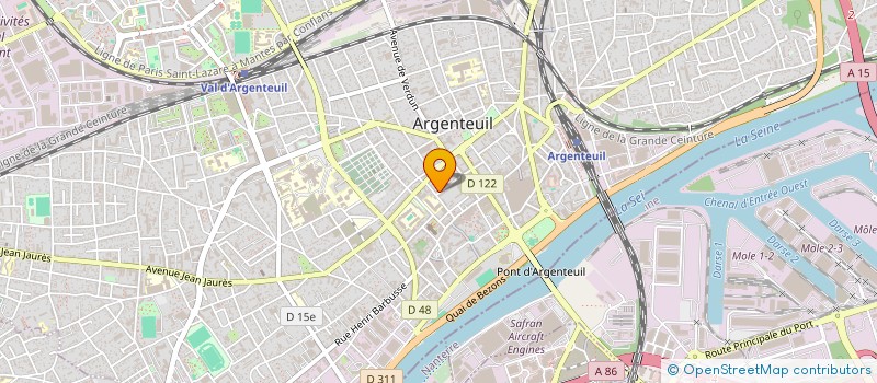localisation de l'entreprise TONER & DATA SYSTEME à ARGENTEUIL