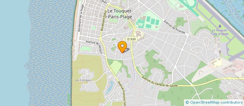 localisation de l'entreprise TONETIS à LE TOUQUET-PARIS-PLAGE