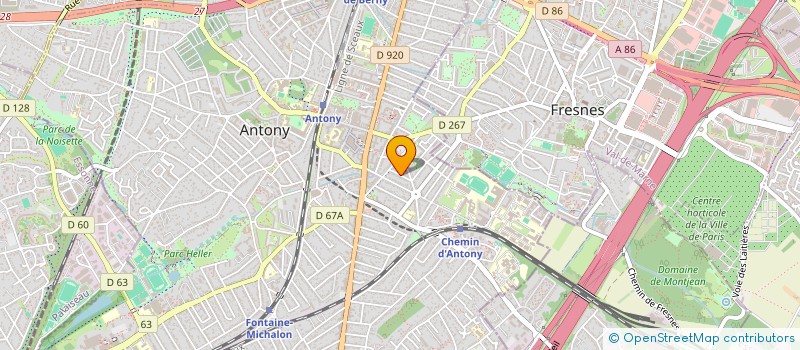 localisation de l'entreprise TONG & CIE à ANTONY