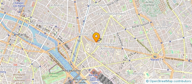 localisation de l'entreprise TONI & GUY BASTILLE  PARIS 11