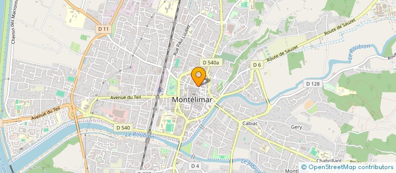 localisation de l'entreprise TONI JEANS  MONTELIMAR