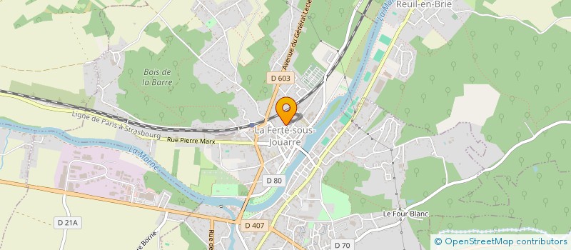 localisation de l'entreprise TONIC à LA FERTE-SOUS-JOUARRE