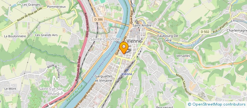 localisation de l'entreprise TONIC à VIENNE
