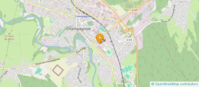 localisation de l'entreprise TONIC ATTITUDE à CHAMPAGNOLE